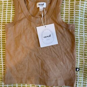 Oeuf Women's Classic Brown Tank Top